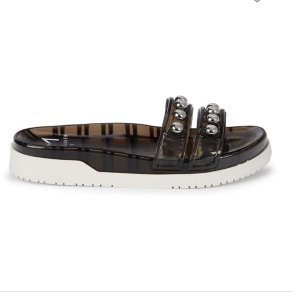 Marc Fisher Trent Jelly Slide Sandal Black -7 - Picture 2 of 8